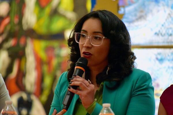 Clarissa Cervantes speaking