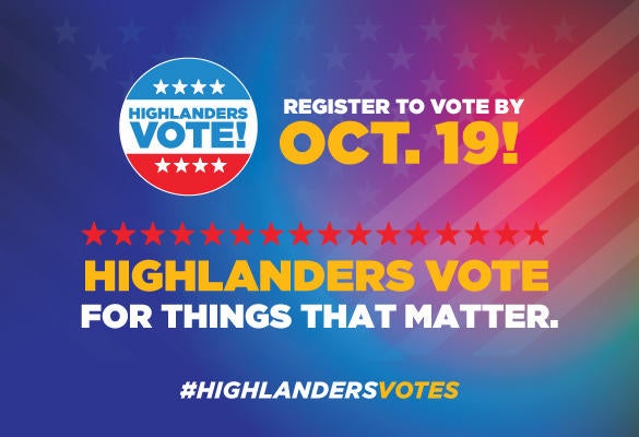 Register to Vote by Oct. 19