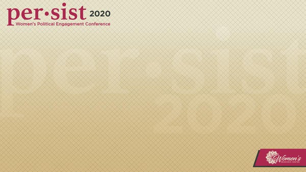 Persist 2020 Cream Zoom Background