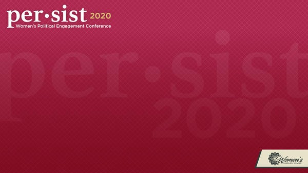 Persist 2020 Red Zoom Background