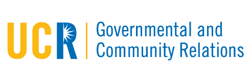 UCR Governmental and Community Relations: Logo