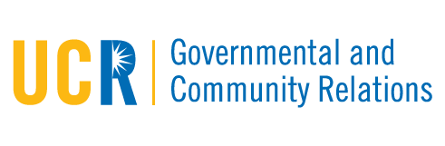 UCR Governmental and Community Relations: Logo